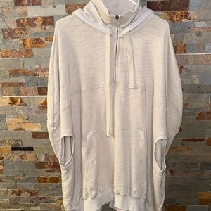 FP Movement by Free People Cream Hooded Jacket
